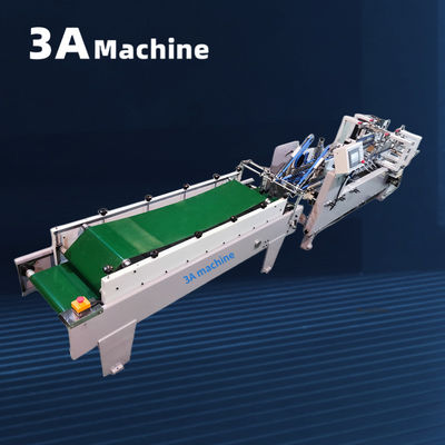 3A PLC 자동 잠금 하단 폴더 접착 기계 프레젠테이션 폴더 제조