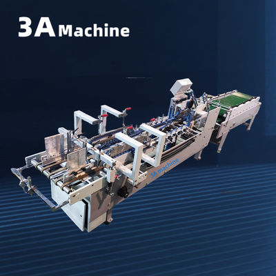 3A PLC 자동 잠금 하단 폴더 접착 기계 프레젠테이션 폴더 제조