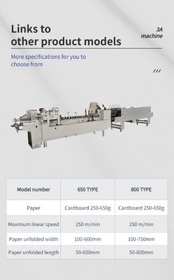 PLC 제어 자동 상자 접착 및 접착 기계 380V Zh700d