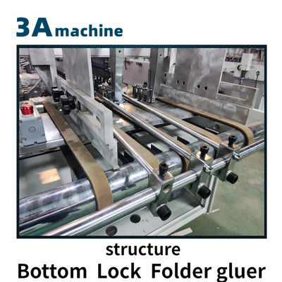 PLC 제어 SHH 800AG-2 자동 하단 잠금 상자 접착 기계