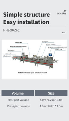 GS110 SHH800AG-2 자동 바닥 반 자동 상자 접착기