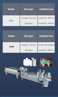폴더 접착기 밸브 카드 박스 카드 박스 4.5kw PLC 코어 부품