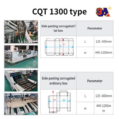 폴더 접착기 코러브 카튼 카드 박스 CQT-800A 종이 유형 200g-650g